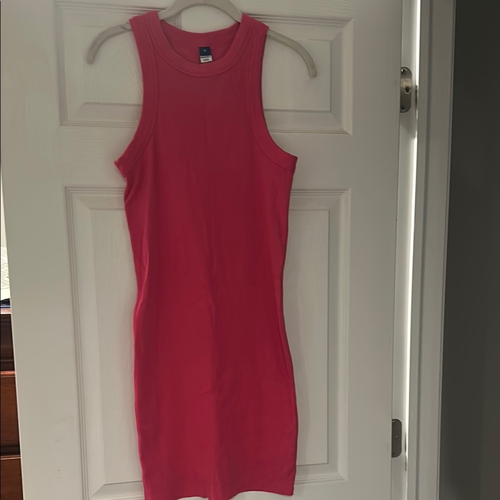 Pink Sleeveless Bodycon Dress